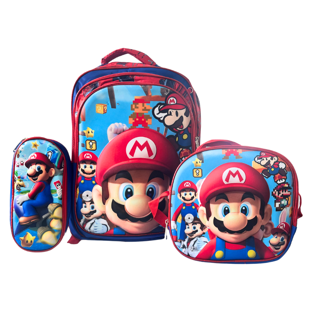 Mochila Escolar Combo Triple  