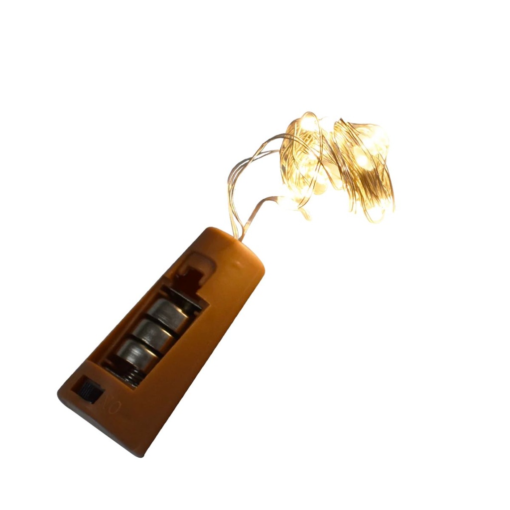 Luz LED Para Decoración 20 Luces con Corcho Cálida ZSD-089