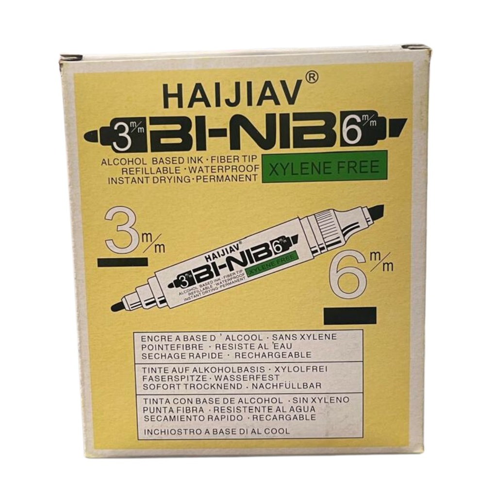 Marcador Permanente Doble Punta 12pzas  LB-114
