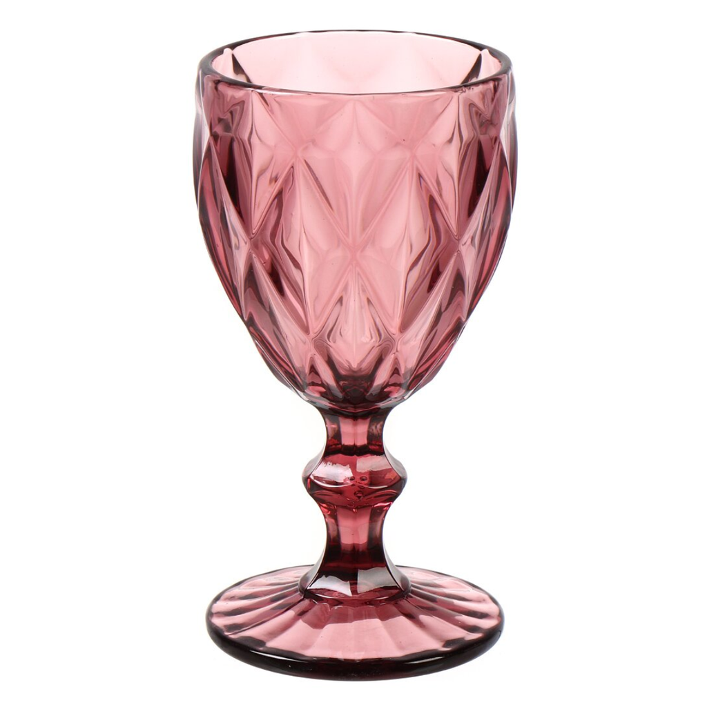 Copa de Vidrio Rosa 6pzas  P-11571