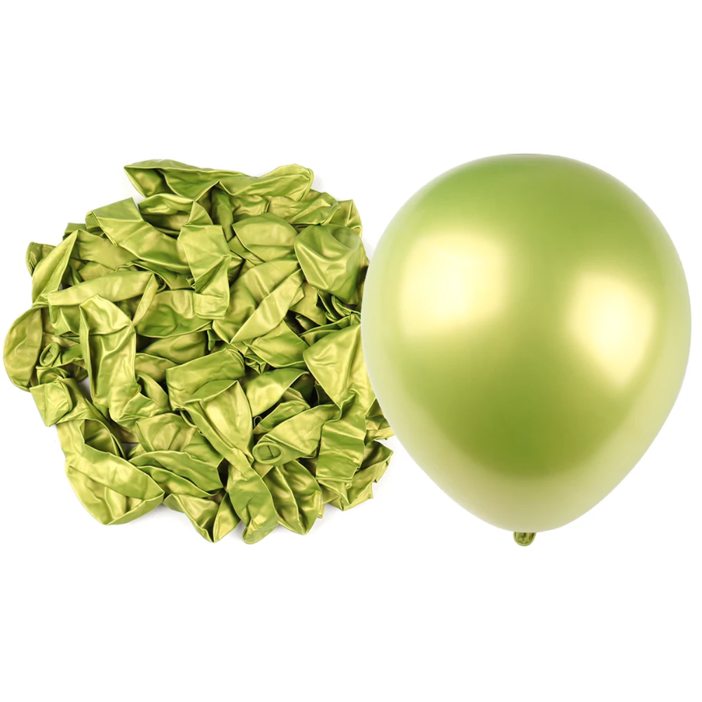 Globo Verde 100pzas  QSJ0509