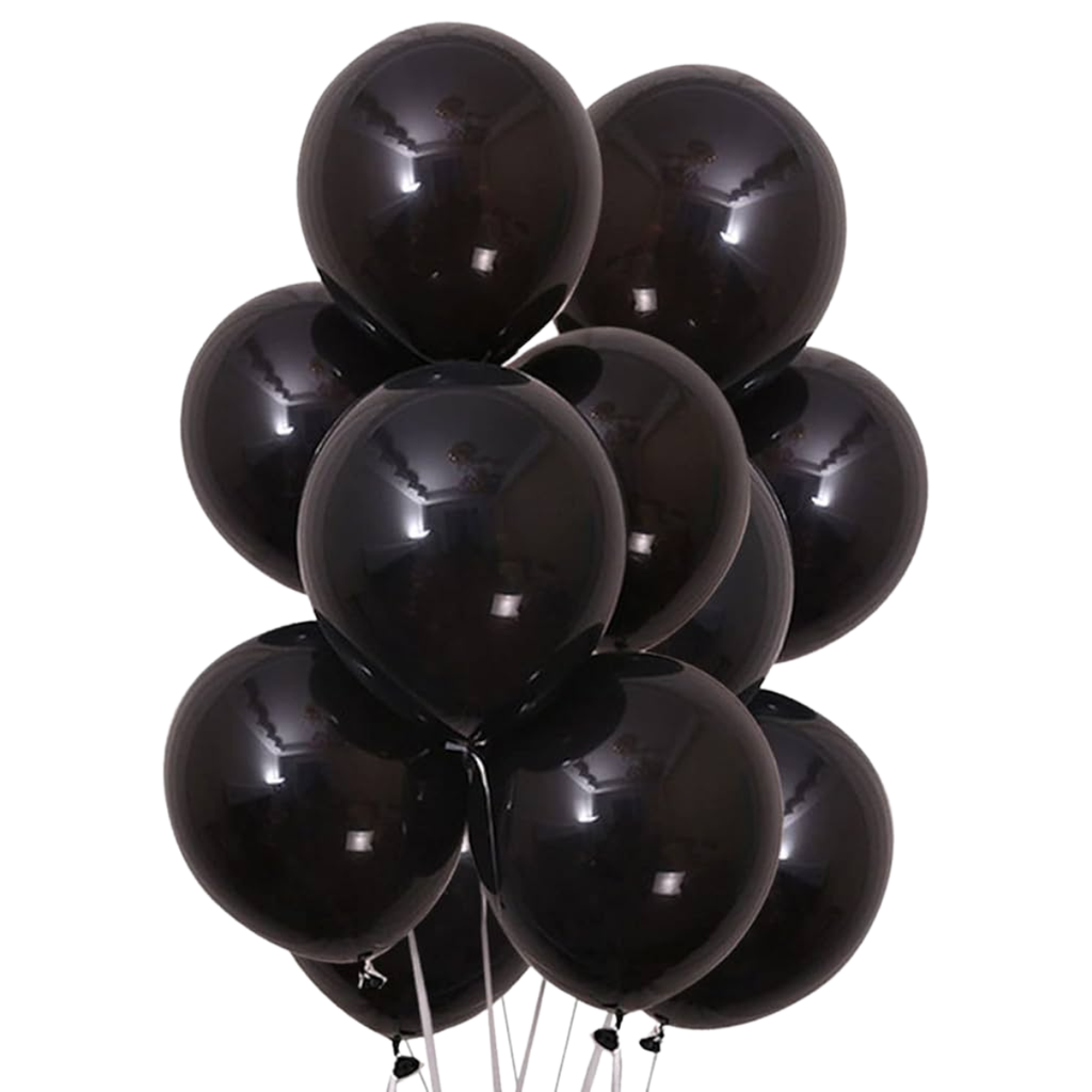 Globo Negro 50pzas  QSJ0542