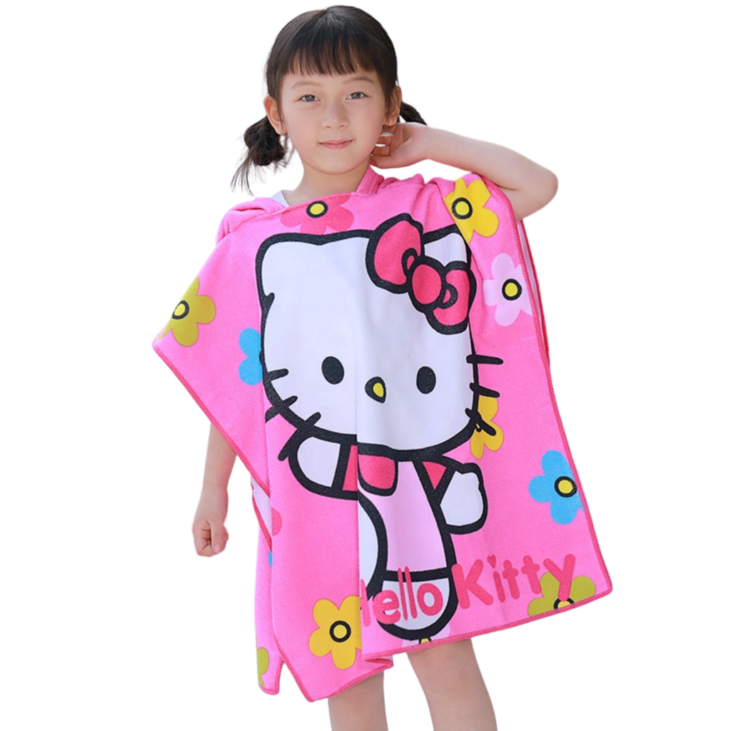 Toalla Infantil con Gorro Personajes