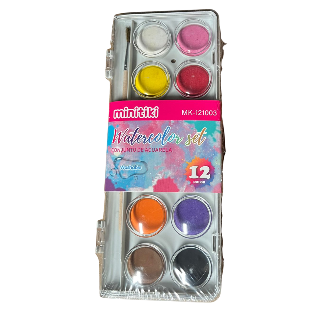 Acuarelas 12pzas  MK-121003