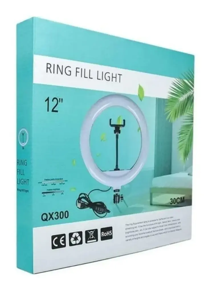 Aro de Luz 12" con 3 Cambios  JC-21