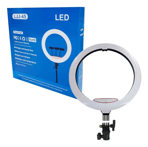 Aro de Luz 18" con 3 Cambios y Rotación 360º  JC-22