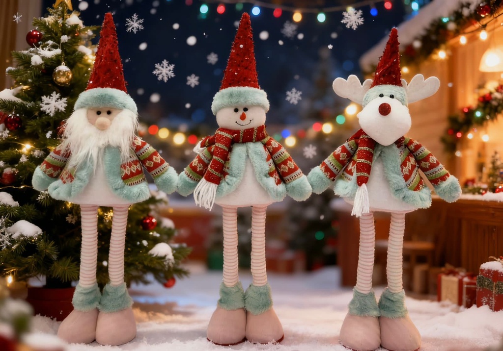 Muñeco Patón Navidad Azul 2590