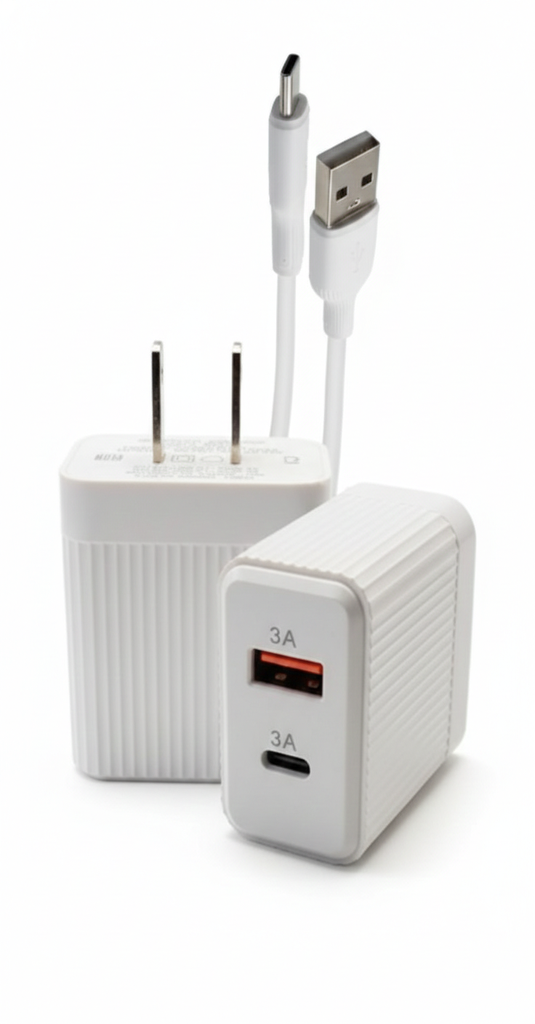 Cargador USB y Tipo C con Cable 15W  CAR-753