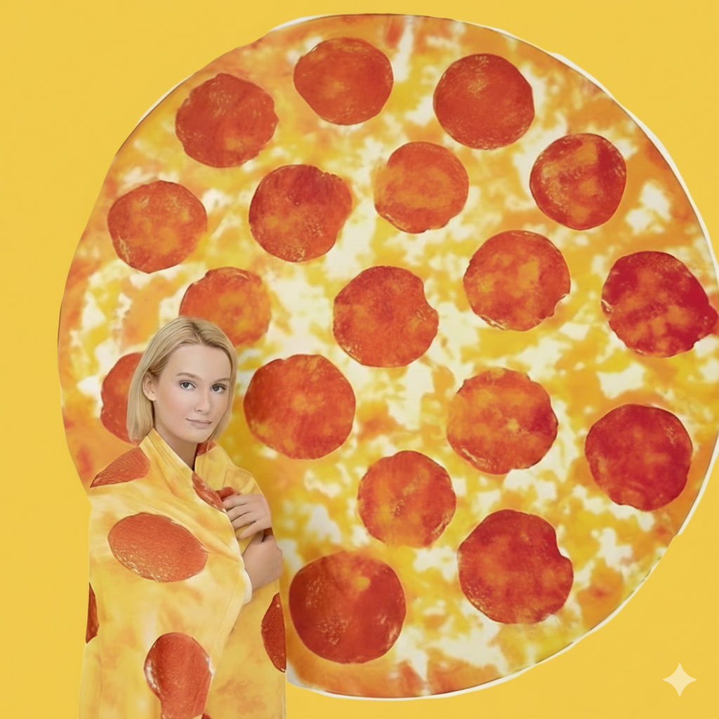 Frazada en Forma de Pizza 