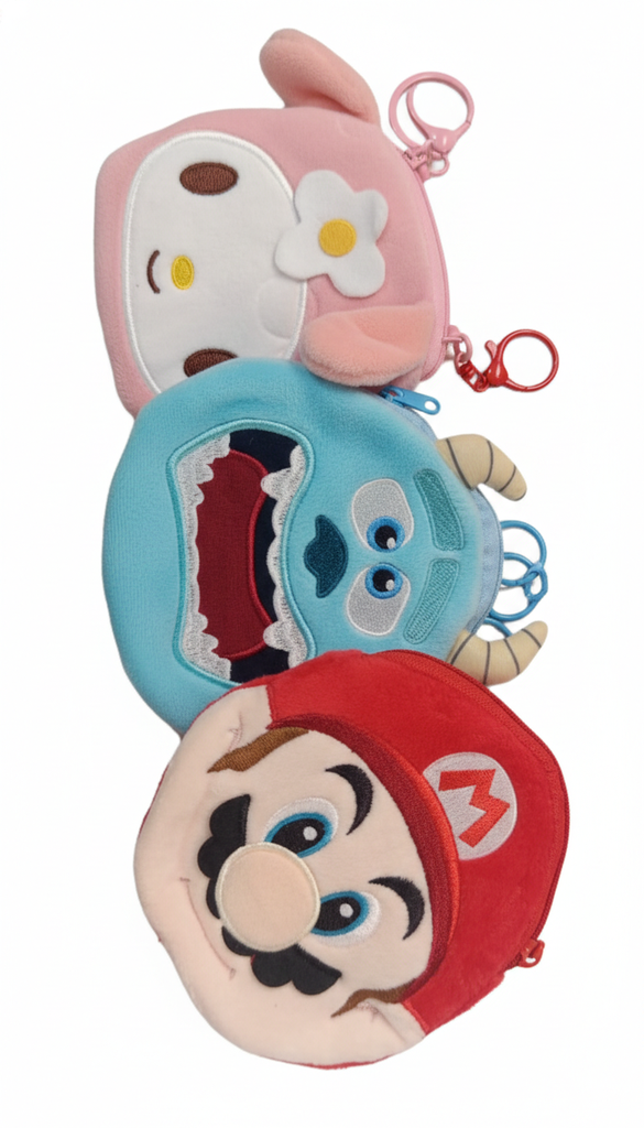 Monedero de Peluche Personajes