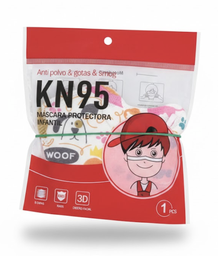 Cubreboca KN95 para Niño 10pzas