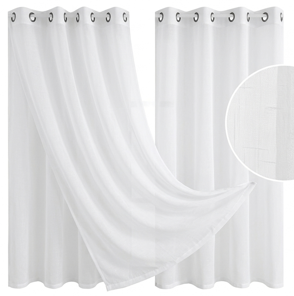 Cortina para Hogar Traslucidas  T-30461