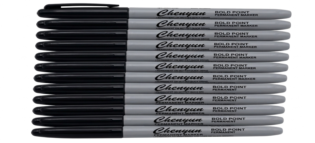 Marcador Color Negro 12pzas  LB-102