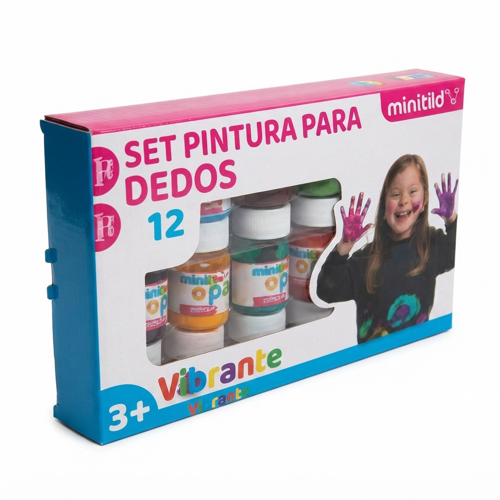 Pintura para Dedos 12pzas  MK1217HC