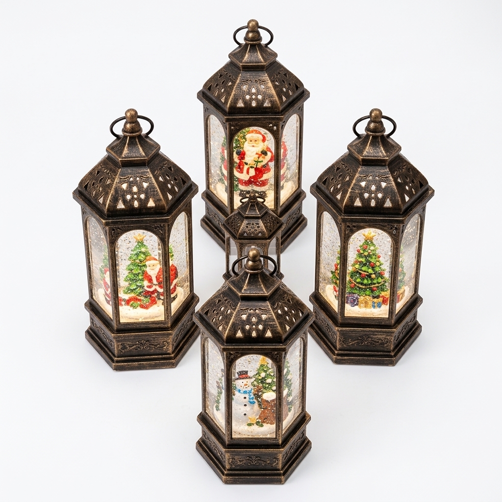 Farol Navideño Colgante con Luz LED y Música  ZSD-2618
