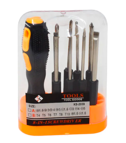 [STC20213329] Kit de Desarmadores 8 puntas  GJ-337