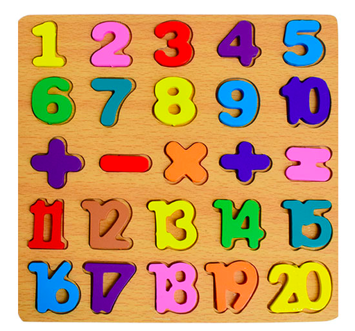 [STC20213278] Rompecabezas de Bloques de Madera Tipo Números  JM-2002