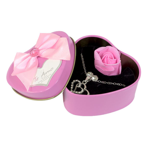 [STC20213633] Corazón con Rosa y Collar  XQ-257