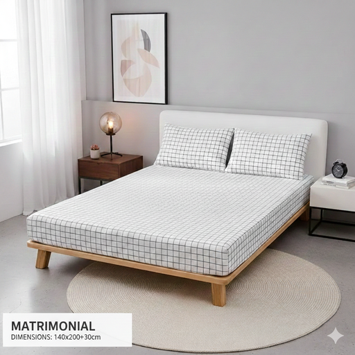 [STC20214385] Sabana +2 Fundas de Almohada Matrimonial  T-30186