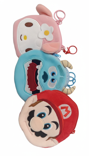 [STC20214377] Monedero de Peluche Personajes